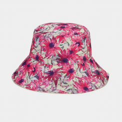 4 Pks Cotton Printed Flower Pattern Sun Hats