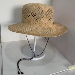 8 Pks Handmade Wide Brim Raffia Straw Sun Hat