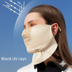 15 Pks Sunscreen Neck Protector Comfortable Lightweight Chiffon Mask